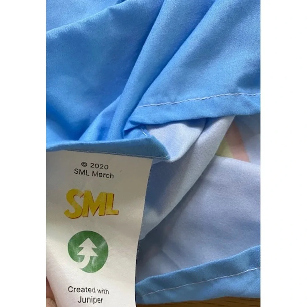 SML Merch Jeffy Diaper Foldover Pillowcase Kids OS Blue Good Graphic Logo 2020
